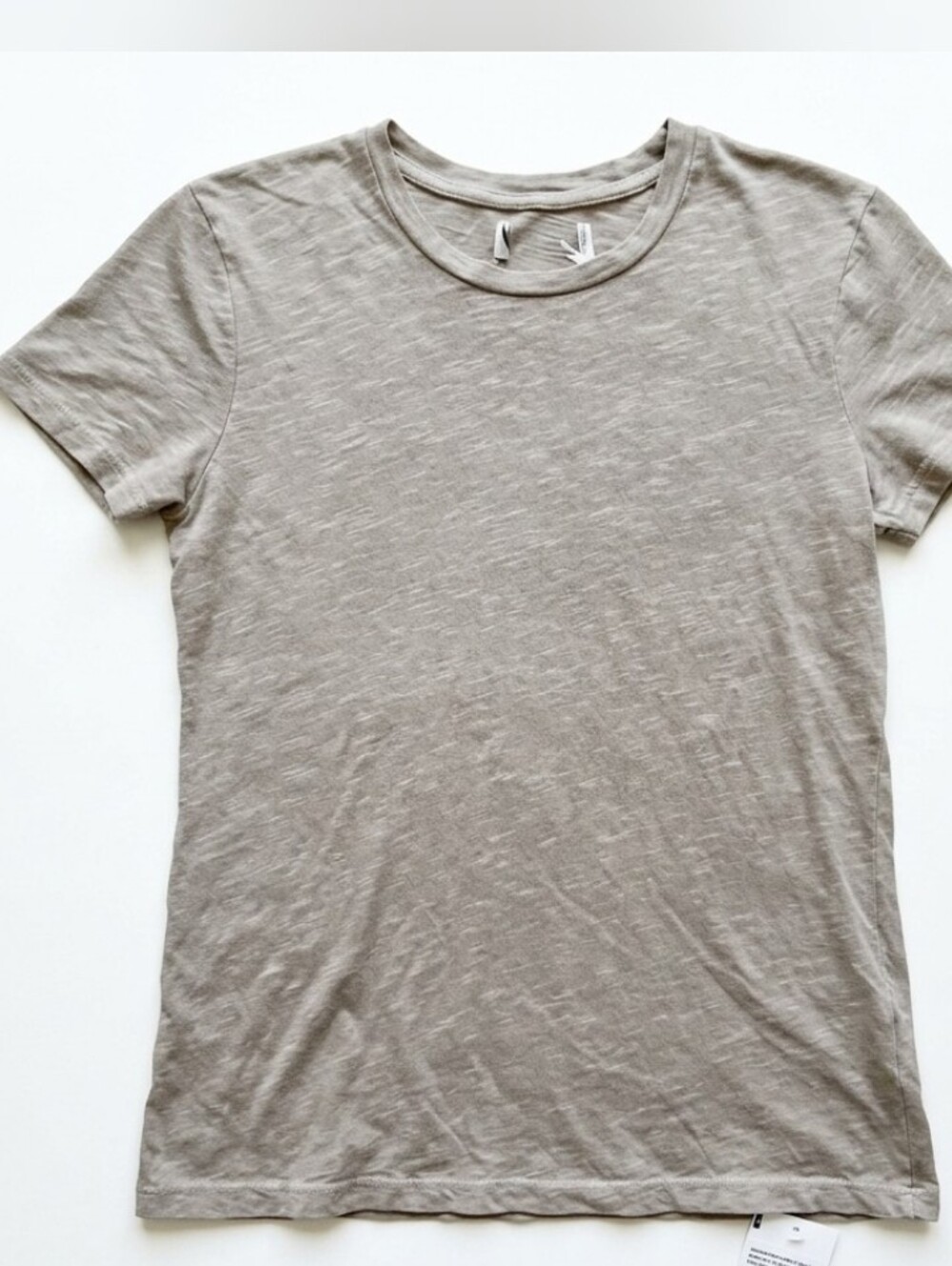 NWOT Rowan Extra Small XS Gray 100% Cotton Heritage Knit Crewneck Tee T-Shirt
